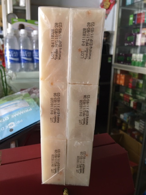 Combo 1 lốc xà phòng cám gạo Jam rice milk soap Thái Lan 12 cục