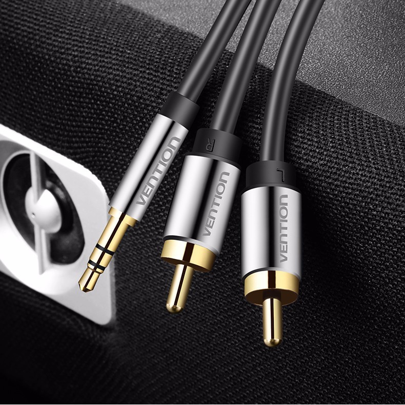 Dây cáp Audio 3.5mm ra 2 đầu RCA