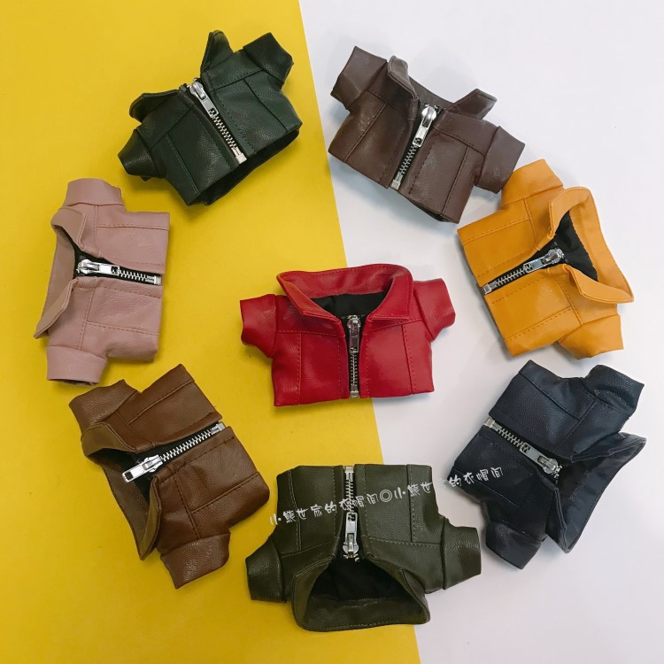 Áo khoác da cho doll 20CM