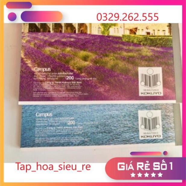 (Rẻ Vô địch) Vở kẻ ngang Campus 120 trang có chấm