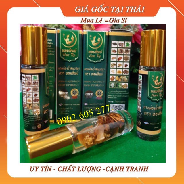 [hàng chính hãng]Dầu herbal liquid balmhom tip brand 21 vị Thái Lan 8ml