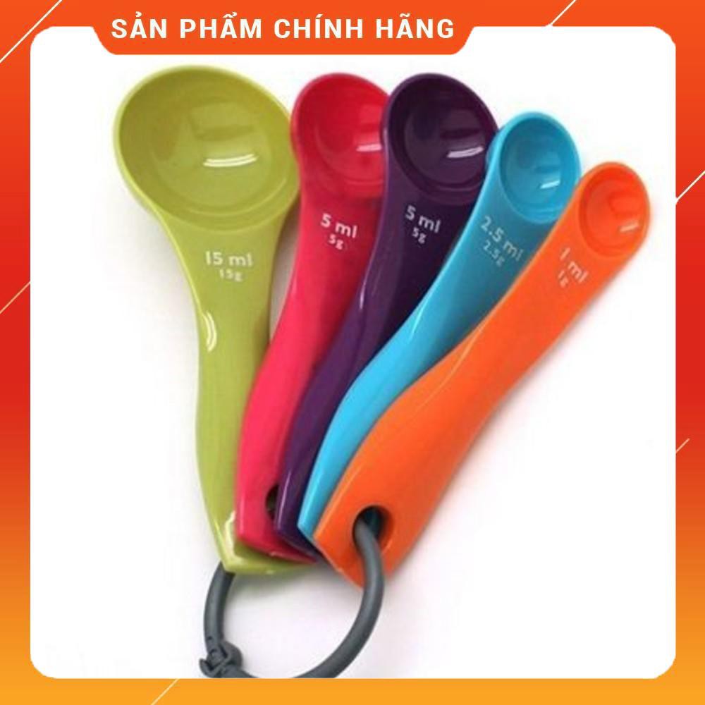 Bộ 05 Thìa đong Bằng Nhựa Cao Cấp (thìa đo lường) . .