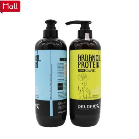 Bộ Dầu Gội Xả Mềm Mượt Chống Gàu Delofil Arganoil Protein 365 _Shopee Mall