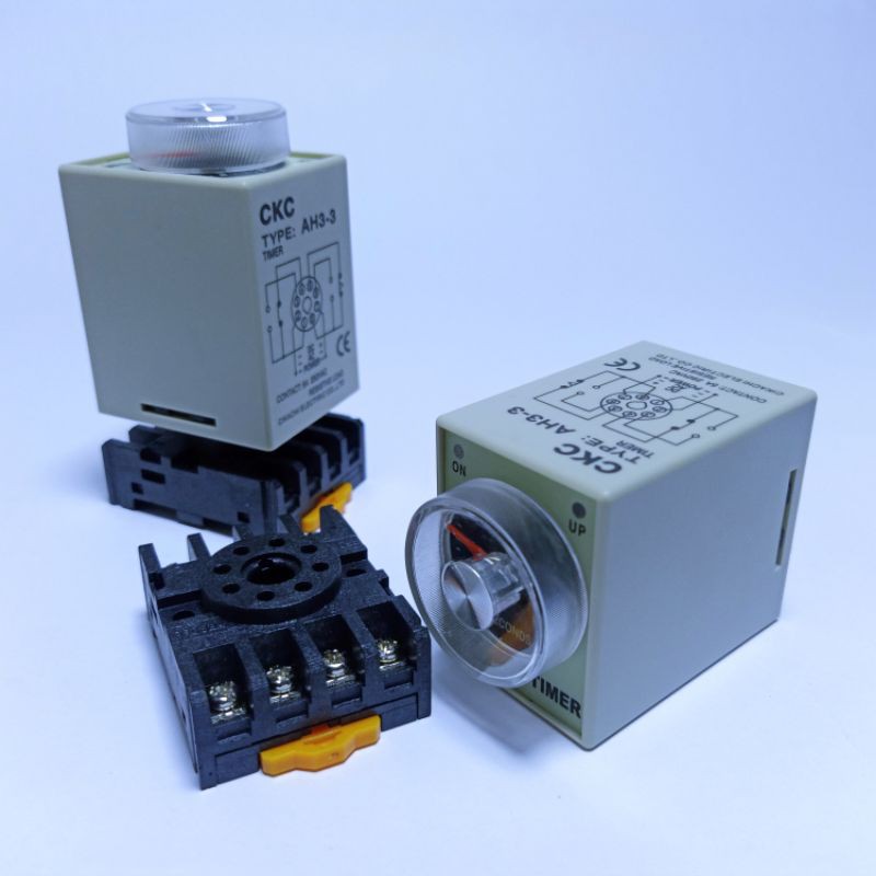 Rơ LE Thời Gan CKC Tặng Kèm Đế,IC TIMER CKC AH3-3(10S;30S;60S;10M;30M;60M)