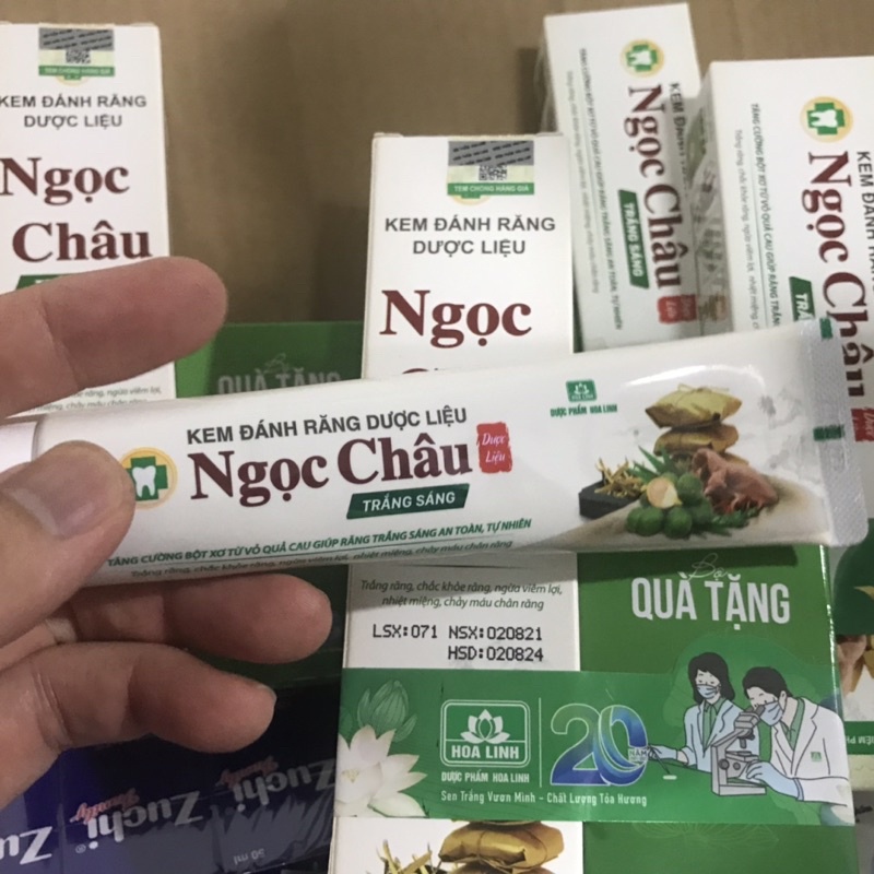 KEM ĐÁNH RĂNG TRẮNG SÁNG DƯỢC LIỆU NGỌC CHÂU 100G