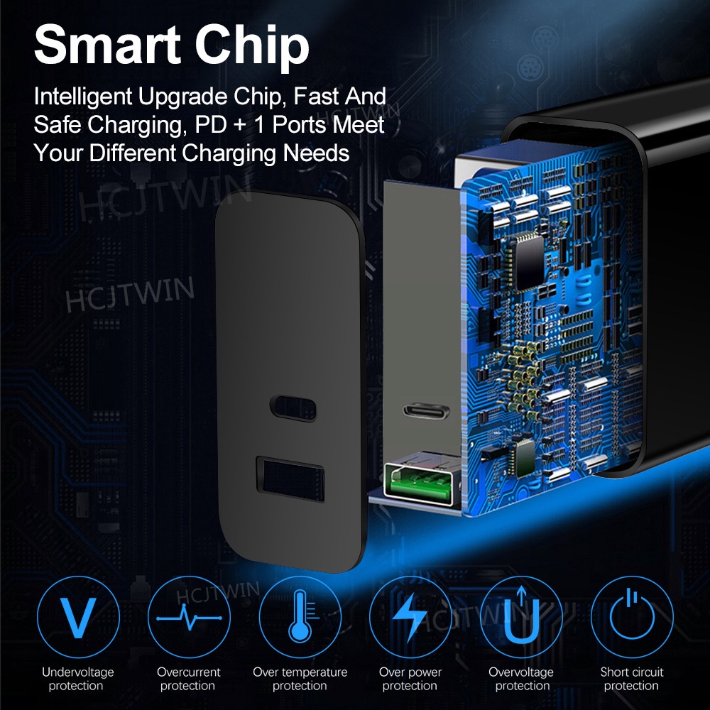 Củ Sạc Nhanh 65W EU / US Cho Huawei Samsung