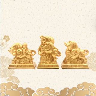 Tượng Trâu vàng phong thủy nhỏ xinh