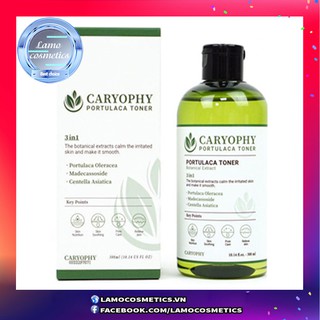 Nước Hoa Hồng Chiết Xuất Rau Má Ngừa Mụn Caryophy Portulaca Toner 300ml