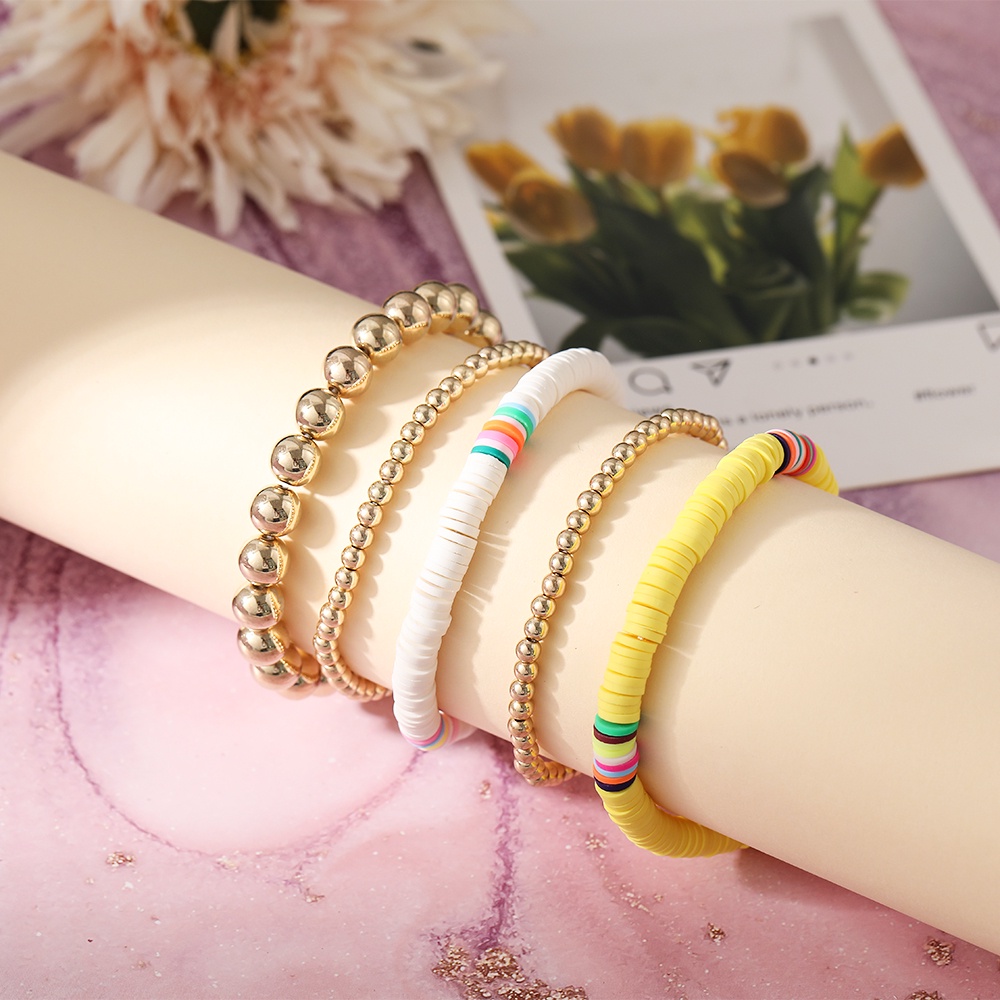 Vòng đeo tay IF ME chuỗi hạt nhiều màu sắc thời trang dễ thương cho nữ
