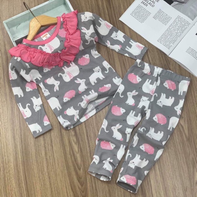 Combo 4 bộ cotton dành cho bé gái