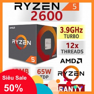 Bộ sử lý Ryzen 5 2600 New Nguyên Seal