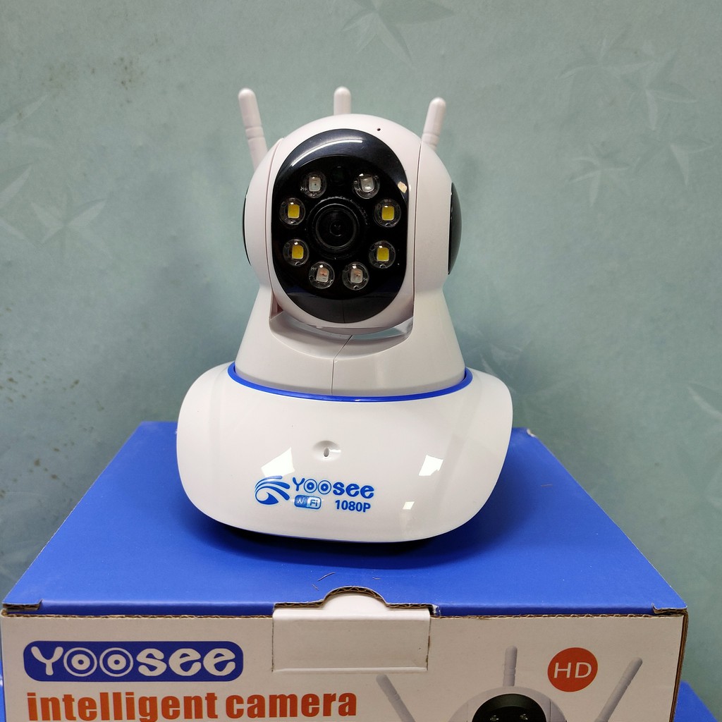 [Mã ELMS5 giảm 7% đơn 300K] Camera Yoosee Wifi 3 Anten Có Màu Ban Đêm Full HD - 8led