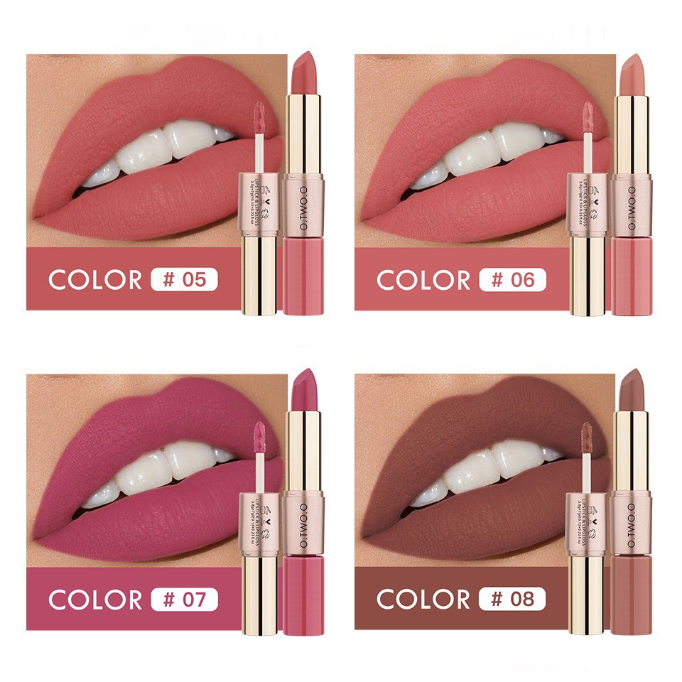 [Hàng mới về] Son Môi O.Two.O Hai Đầu 2 Trong 1 Dưỡng Ẩm Chống Thấm Nước Lâu Trôi | BigBuy360 - bigbuy360.vn