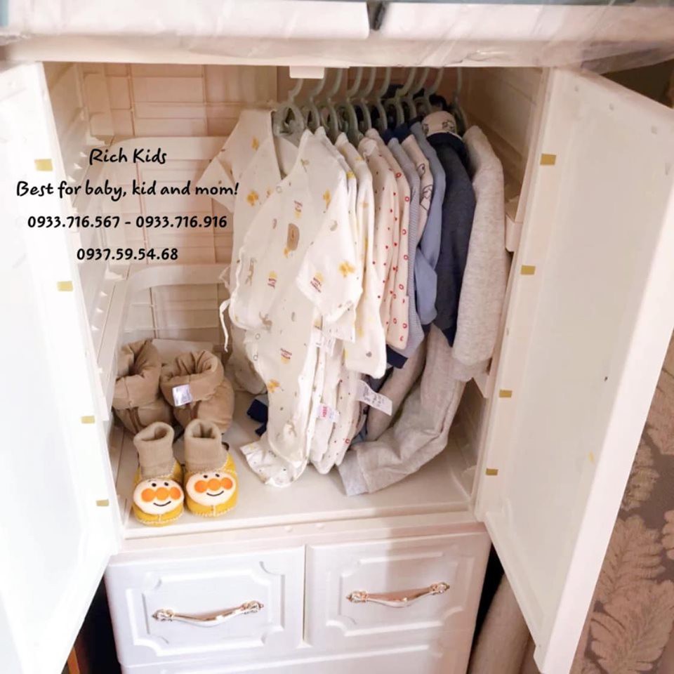Tủ nhựa giả vân gỗ Holla cực xinh best seller cho bé