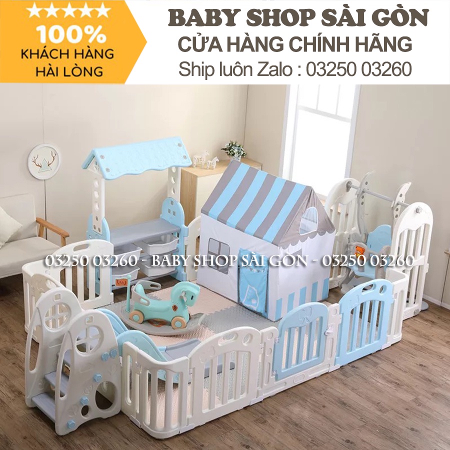 🌞 Combo trọn bộ quây bóng cầu trượt xích đu bể bóng cao cấp Hàn Quốc Newber Luxury 3 (1m9x2m5)