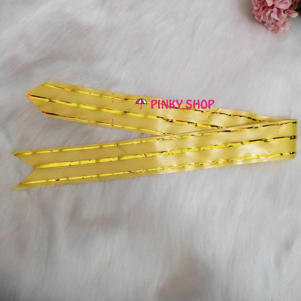 Nơ ruy băng rút bản rộng 4,5cm buộc nơ gói quà, trang trí quà tặng Pinky Shop mã NRBR1