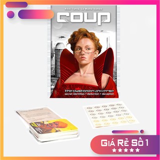 Bộ bài Coup Việt hóa 52 thẻ bài - game nhập vai kinh điển hấp dẫn cuộc chiến quyền lực và sử dụng tiền gay cấn