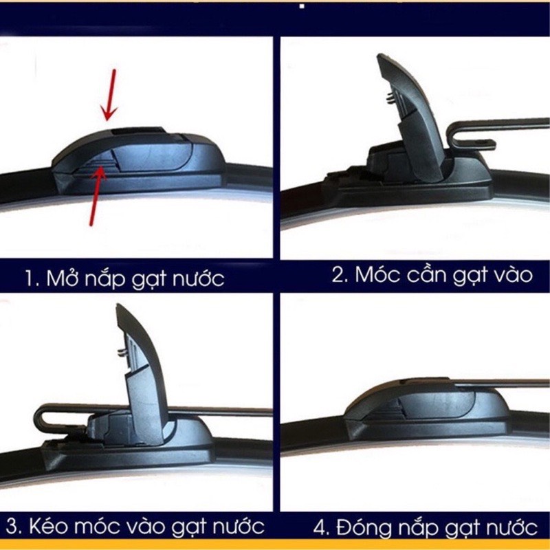 Gạt Mưa Xương Mềm Silicon Nano Cao Cấp - Phụ Kiện Xe A-Z