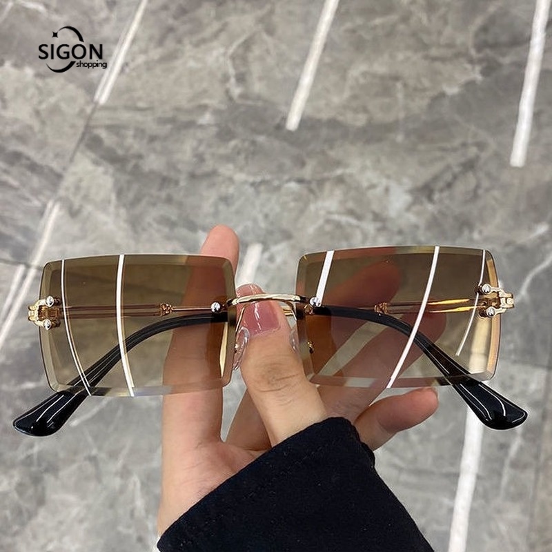 Kính Mát Không Gọng Thời Trang Cá Tính Cho Nữ
