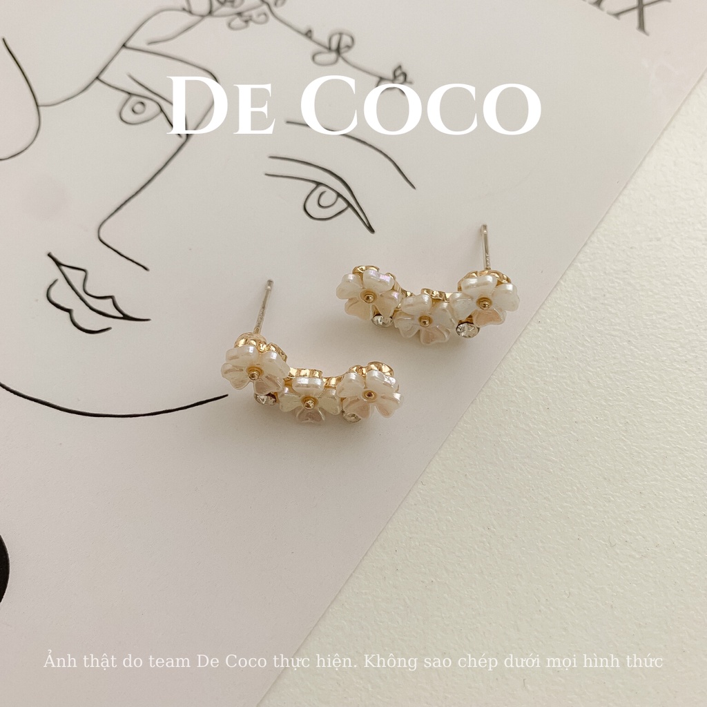 Bông tai khuyên tai nữ hoa nhí De Coco decoco.accessories