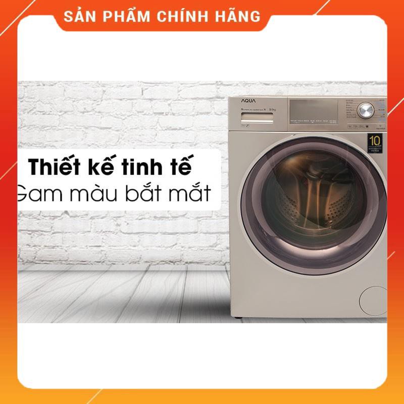 [Mã ELMS5TR giảm 5% đơn 5TR] (Miễn phí giao hàng tại Hà Nội) Máy giặt Aqua Inverter 8.5 kg AQD-D850E.N