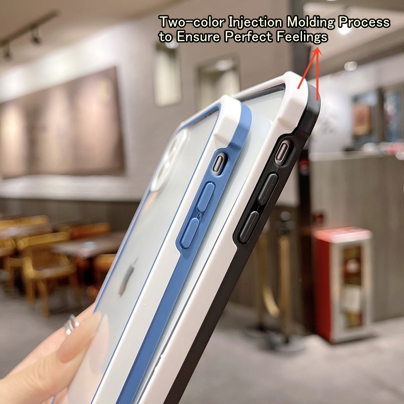 Ốp Điện Thoại TPU Trong Suốt Chống Sốc Cho iPhone 12 mini 11 Pro Max X s Max X r Se 207 8