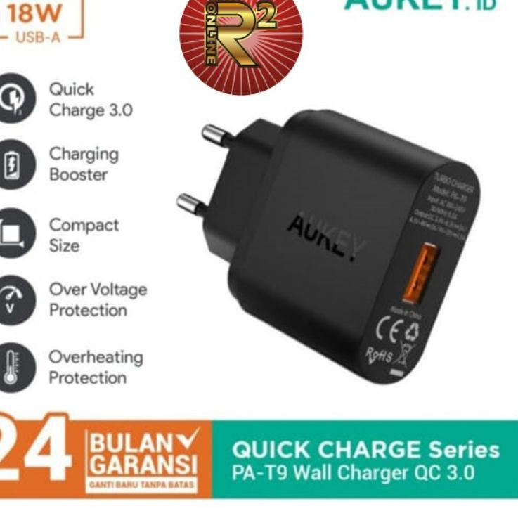 Bộ Sạc Aukey Pa-T9 1 Cổng 19.5w Qc 3.0 Chính Hãng