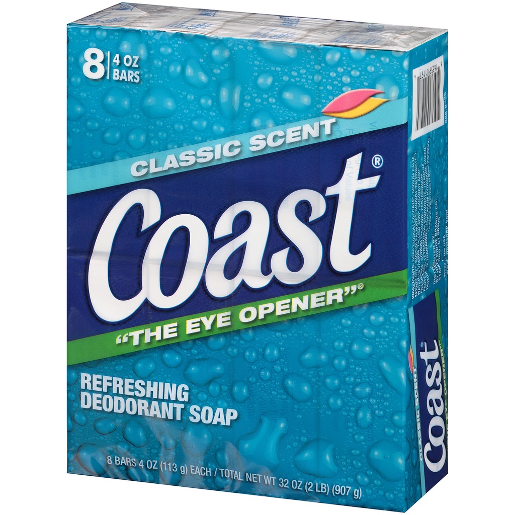Xà Bông cục sạch da Coast 113g của Mỹ