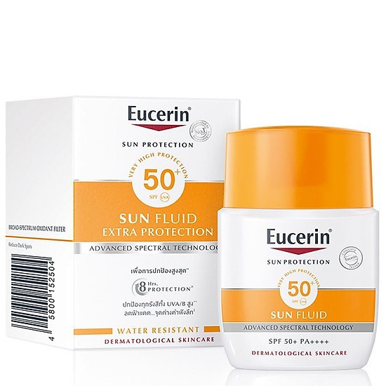 Kem Chống Nắng Không Gây Nhờn Rít Eucerin Sun Fluid Mattifying Face SPF 50+ 50ml