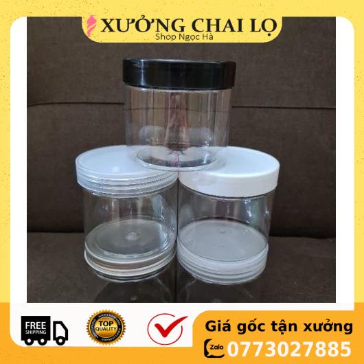 Hủ Đựng Kem ❤ GIÁ RẺ NHẤT ❤ [500g] Hũ nhựa pet 500g đựng mỹ phẩm, thực phẩm, đồ khô, ngũ cốc, phụ kiện du lịch