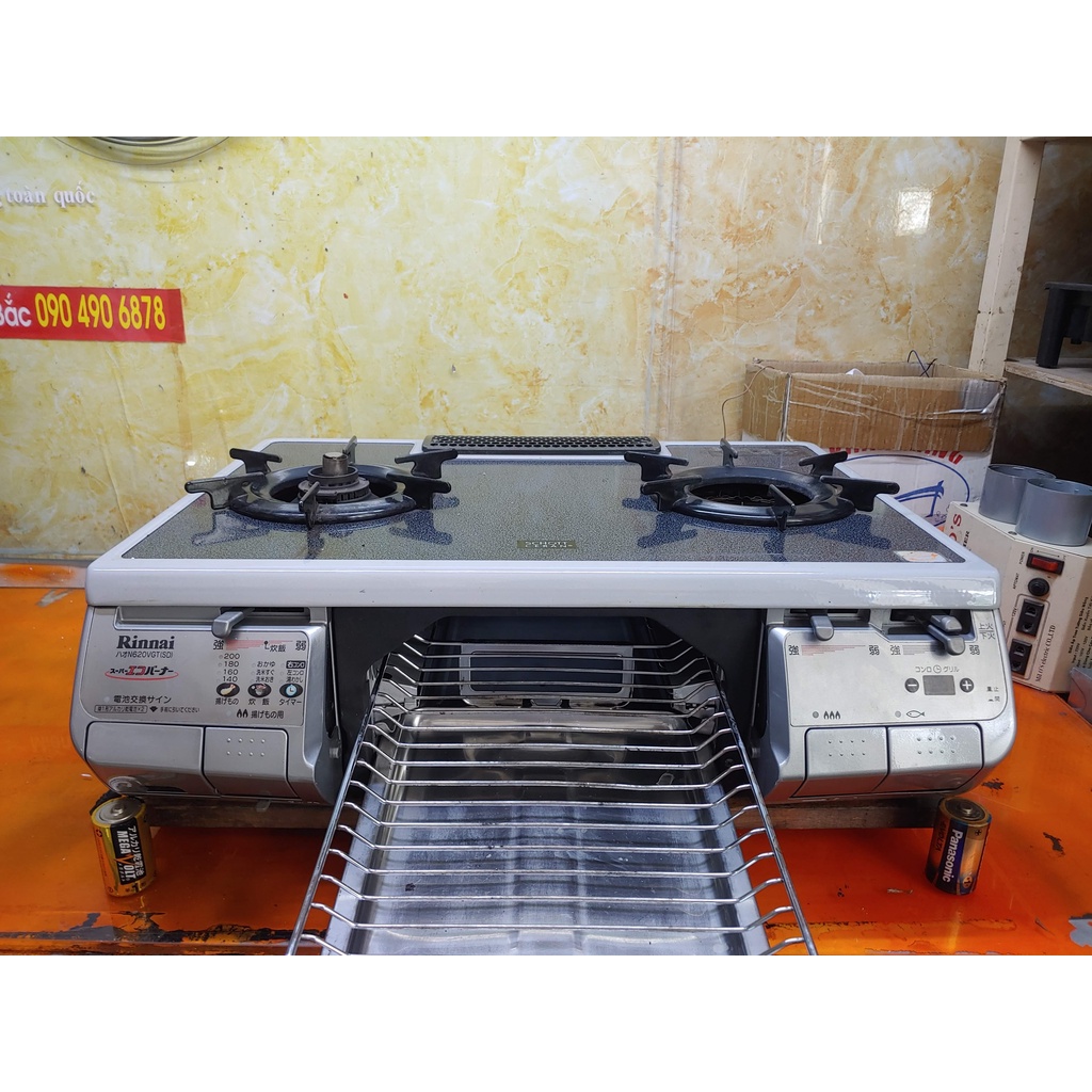 Bếp gas nội địa Nhật Rinnai N620VGT 008984 mặt kính Full chức năng Tặng Pin sạc giá 2,7tr