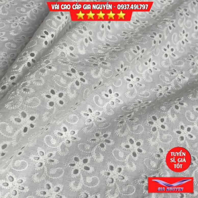 Vải thô thêu-kate-Chất liệu cao cấp-mát rượi-Độ bền cao-Thân thiện với môi trường với những mũi thêu tinh tế-sắc nét