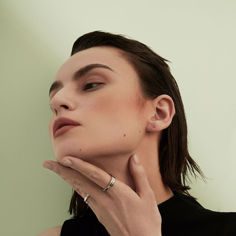 Mistova designer jewellery brand 2020 new fashion and popular circular square ring high sense of ring [posted on June 24]