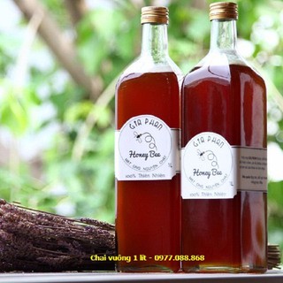 Set 06 vỏ chai thủy tinh Vuông 1 lít nắp nhôm - CHAI ĐỰNG THỰC PHẨM