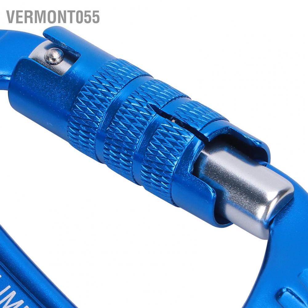 Hàng Hot 12KN Khóa tự động Khóa băng leo núi Kẹp đá Hợp kim nhôm Khóa xoắn Khóa xe tải hạng nặng Hàng giao ngayVermont055