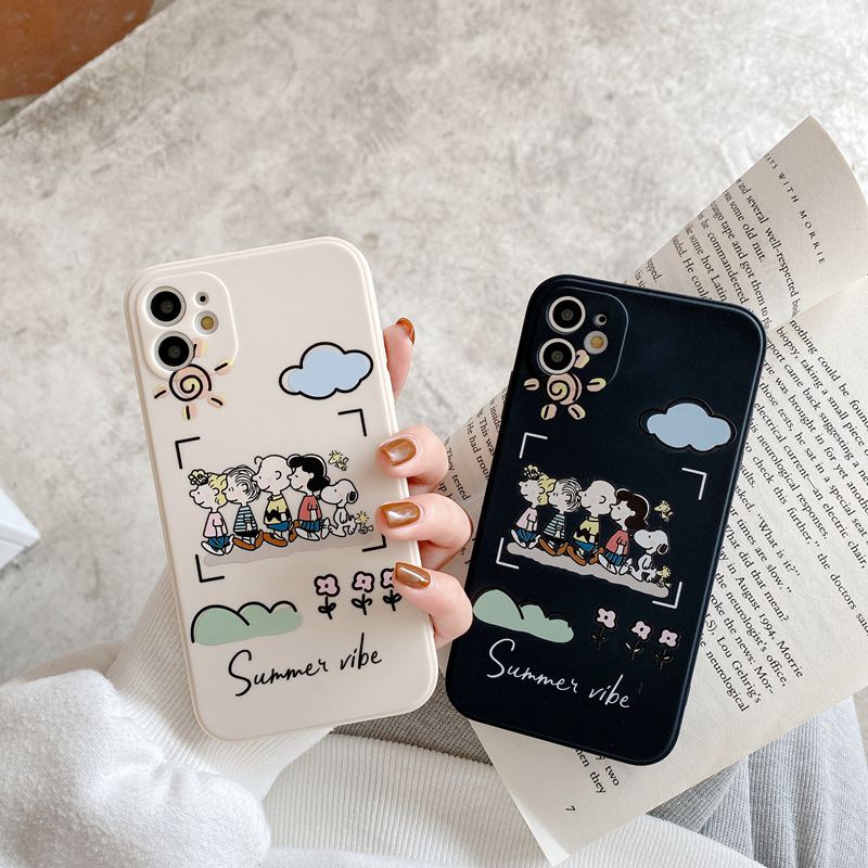 Ốp điện thoại dẻo in hình Snoopy đáng yêu thời trang cho Iphone 6 6S 7 8 Plus IPhone X Xr Xs 11 12 13 Pro Max Iphone Xr