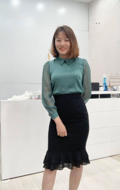 Chân váy công sở nữ vnxk, chất umi hàn, dáng đuôi cá, phù hợp đi làm, đi chơi,dự tiệc | BigBuy360 - bigbuy360.vn