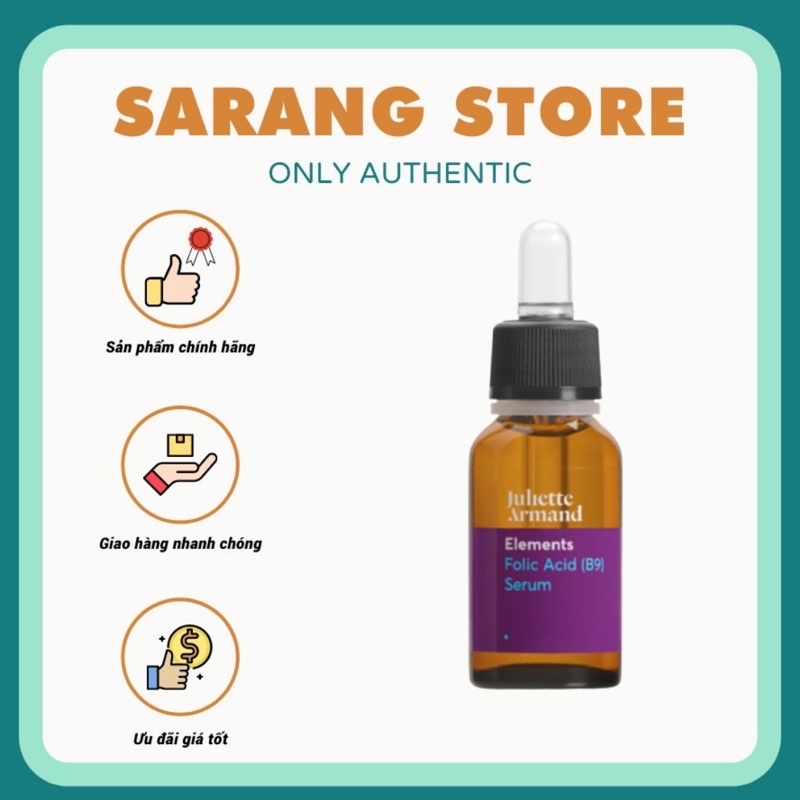 Serum làm dịu da ,giảm kích ứng Acid Folic B9 JULIETTE ARMAND 20ml