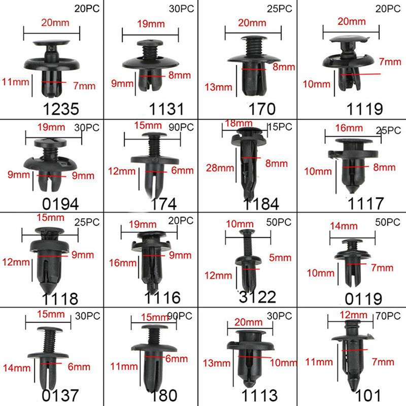 Bộ 620 Đinh Tán Chất Lượng Cao Cho Xe Hơi