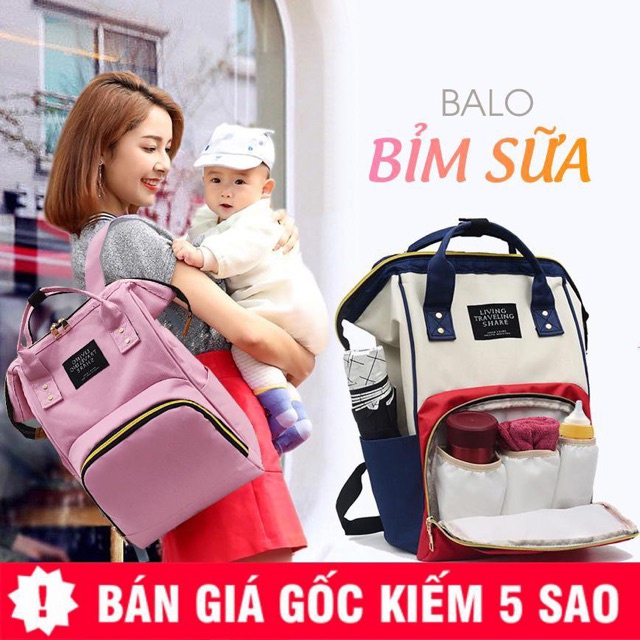 Balo bỉm sữa đa năng cho mẹ và bé cực kì tiện lợi phong cách Hàn Quốc chất lượng cao