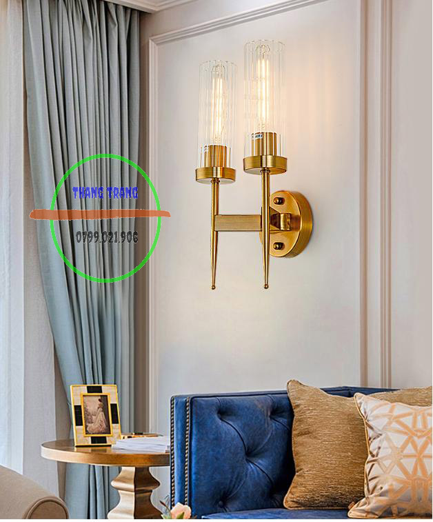Đèn Gắn đèn vách Tường Cao Cấp Trang Trí Cổ Điển decor - Tặng Kèm Bóng Led E14