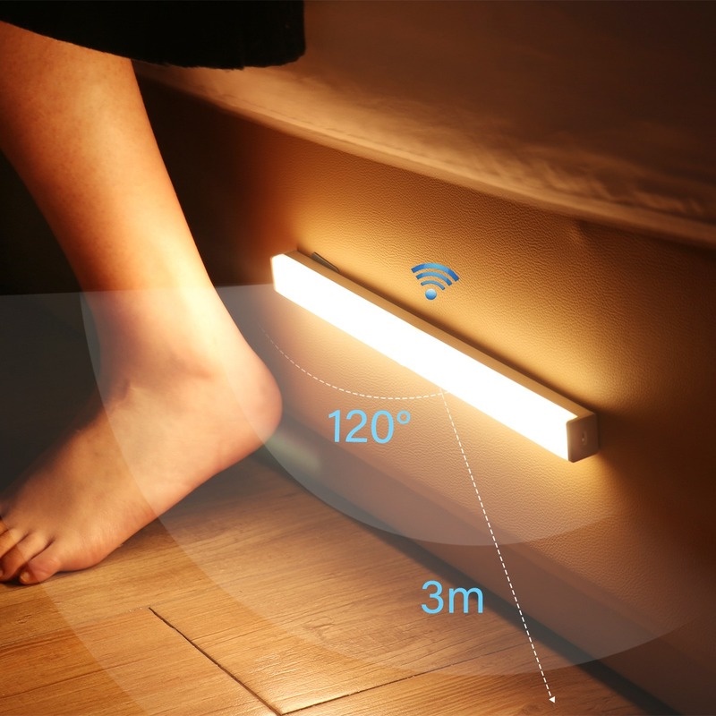 Đèn LED Cảm Biến Chuyển Động Không Dây Gắn Tường Sạc USB Tiện Dụng