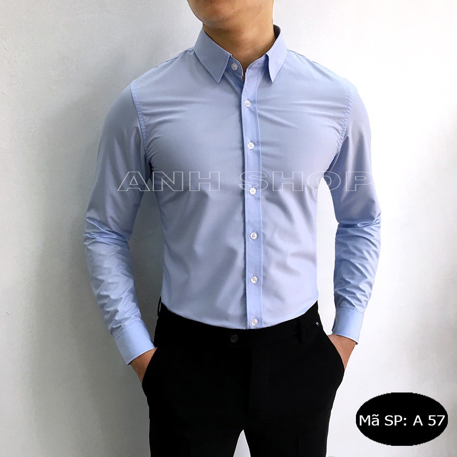 [Mua 1 tặng 1] Áo sơ mi nam Ninety Three dáng slimfit chất liệu cotton lụa Hàn cao cấp (tằng kèm 1 sịp cao cấp)