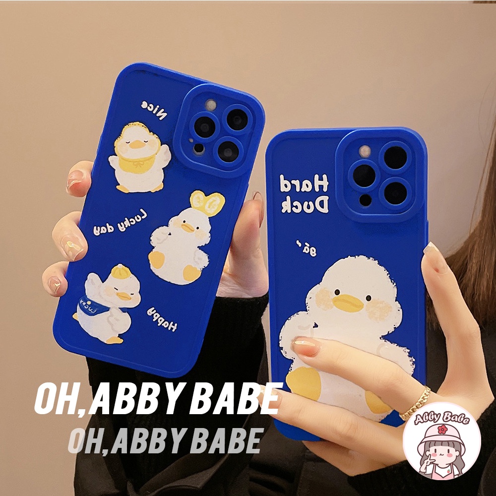 Ốp Điện Thoại TPU Mềm Chống Sốc In Hình Vịt Klein Hoạt Hình Cho IP 13 12 11 Pro Max XR 8 7 Plus