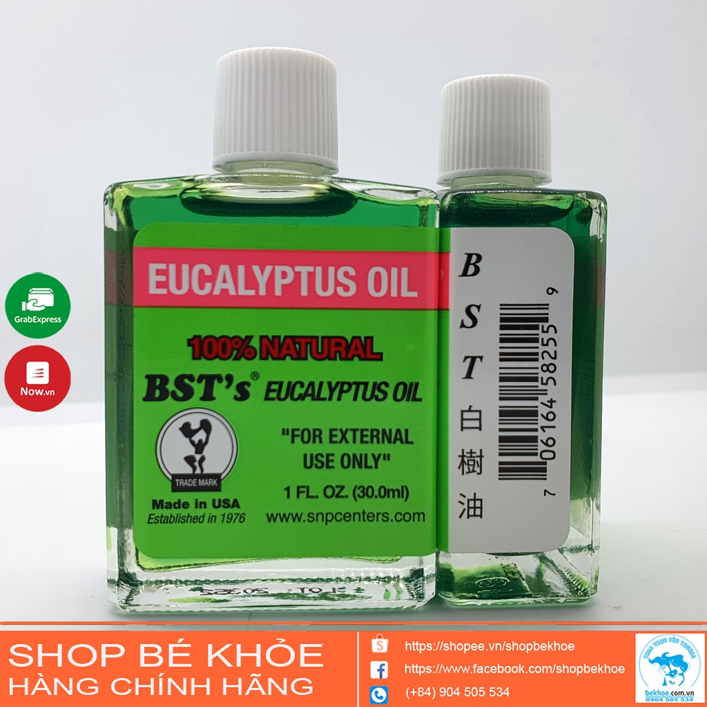 Dầu khuynh diệp Mỹ BST’s Eucalyptus Oil - 30ml.