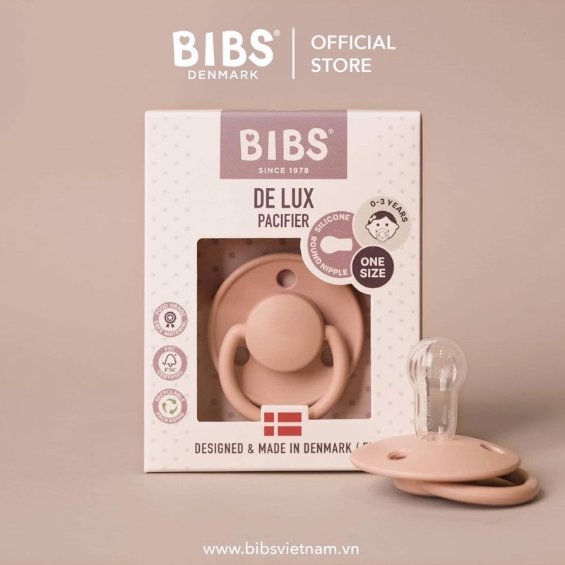 TI GIẢ BIBS DELUX SILICON CHO BÉ 0-3 TUỔI