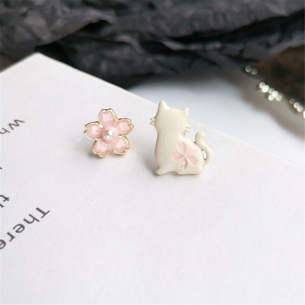 WATTLE Bông Tai Hình Thỏ Trái Tim Đỏ Thời Trang Cho Nữ