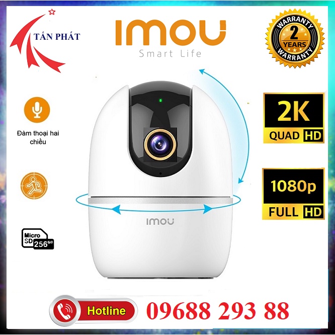 Camera Wifi IMOU Trong Nhà A22EP 2M 1080P, A42P 4M 2K, A43P Ranger 2 SE, Xoay 360, Chính Hãng - Bảo Hành 24TH