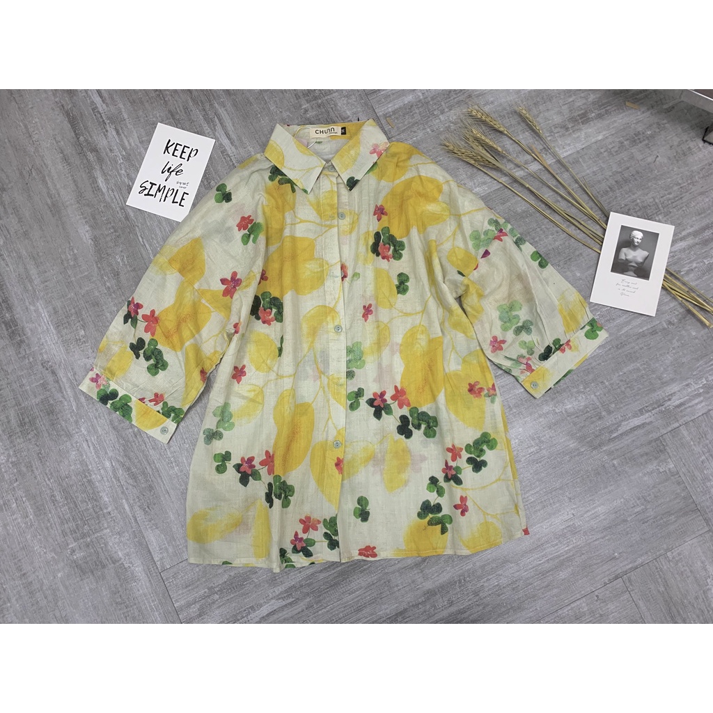 CHUNN Sơ mi đũi hoa mặc hè ( AO006) | BigBuy360 - bigbuy360.vn