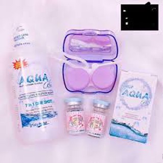 nước nhỏ mắt và ngâm áp tròng lens AQUA